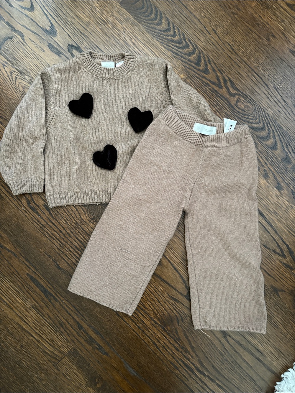 Zara Kids Brown Knit Sweater